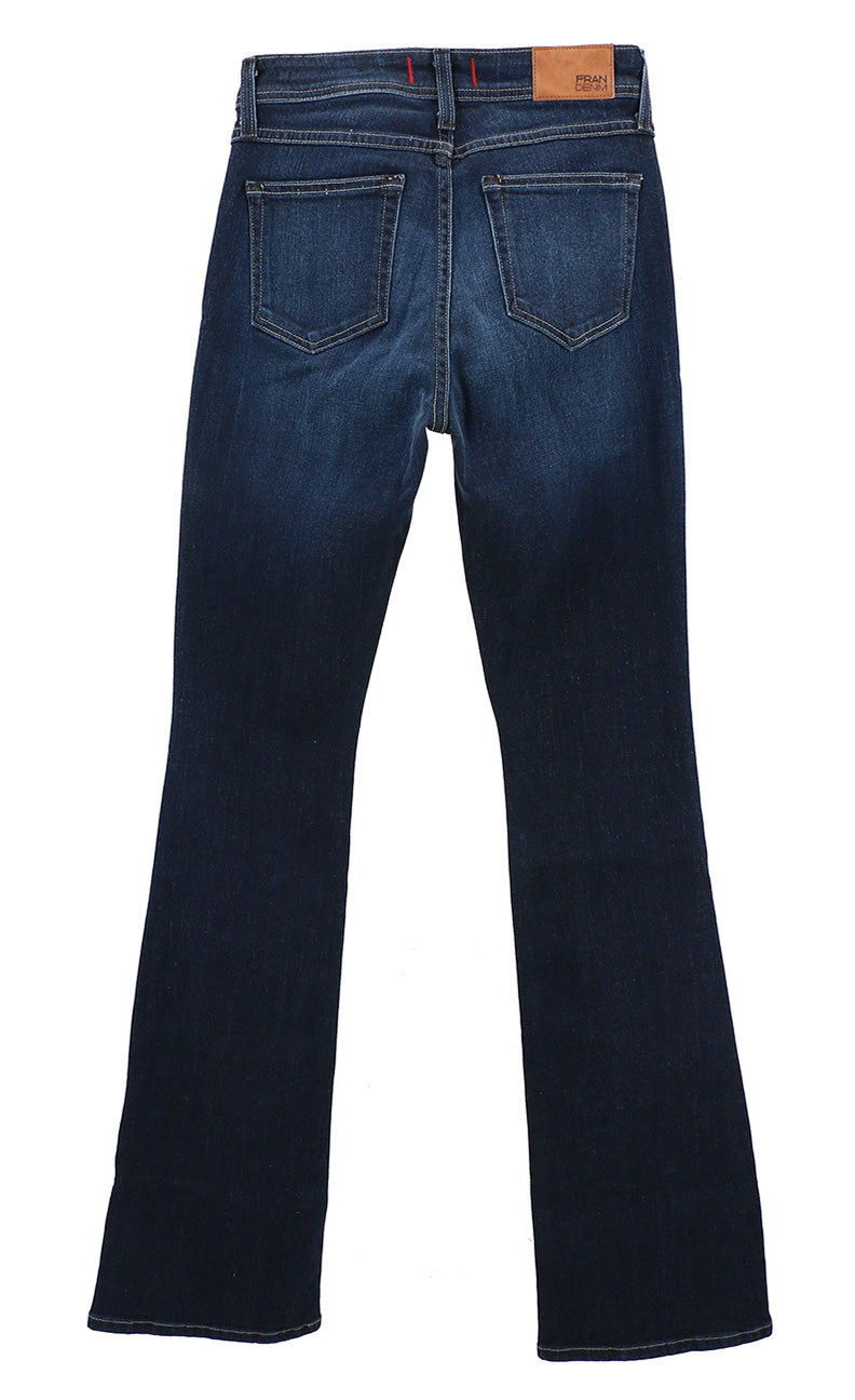 Elise Long Inseam Boot Cut Dark Wash