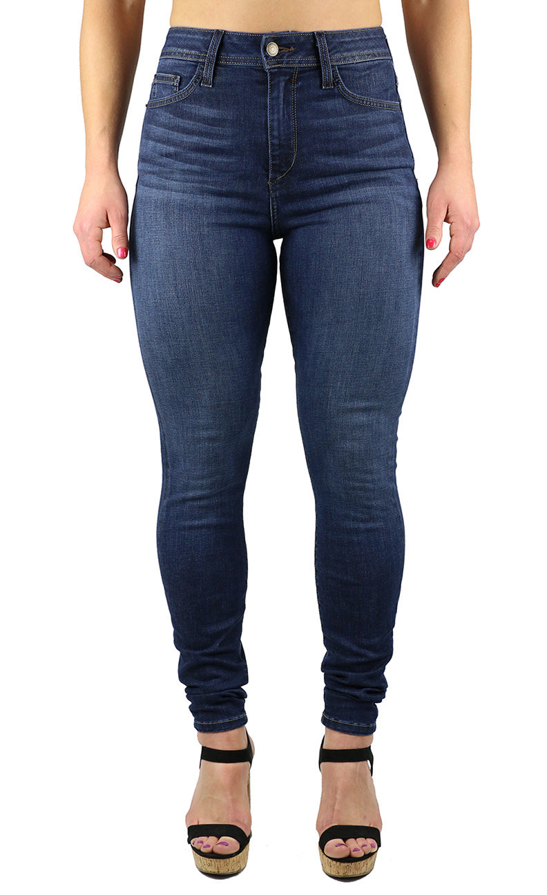 April Super High Rise Skinny Dark Wash