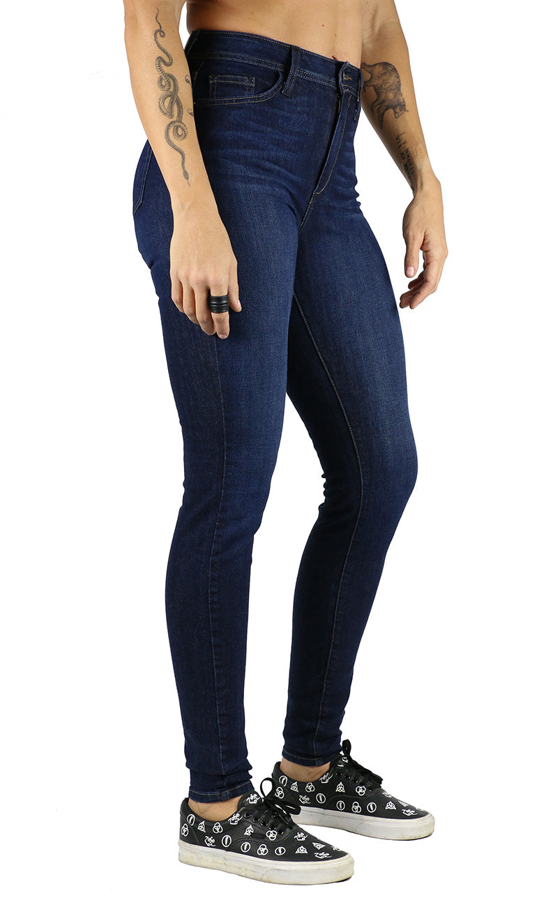 Clara Long Inseam Super High Rise Skinny Dark Wash