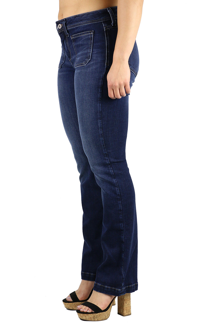 Evelyn Patch Pocket Boot Cut
