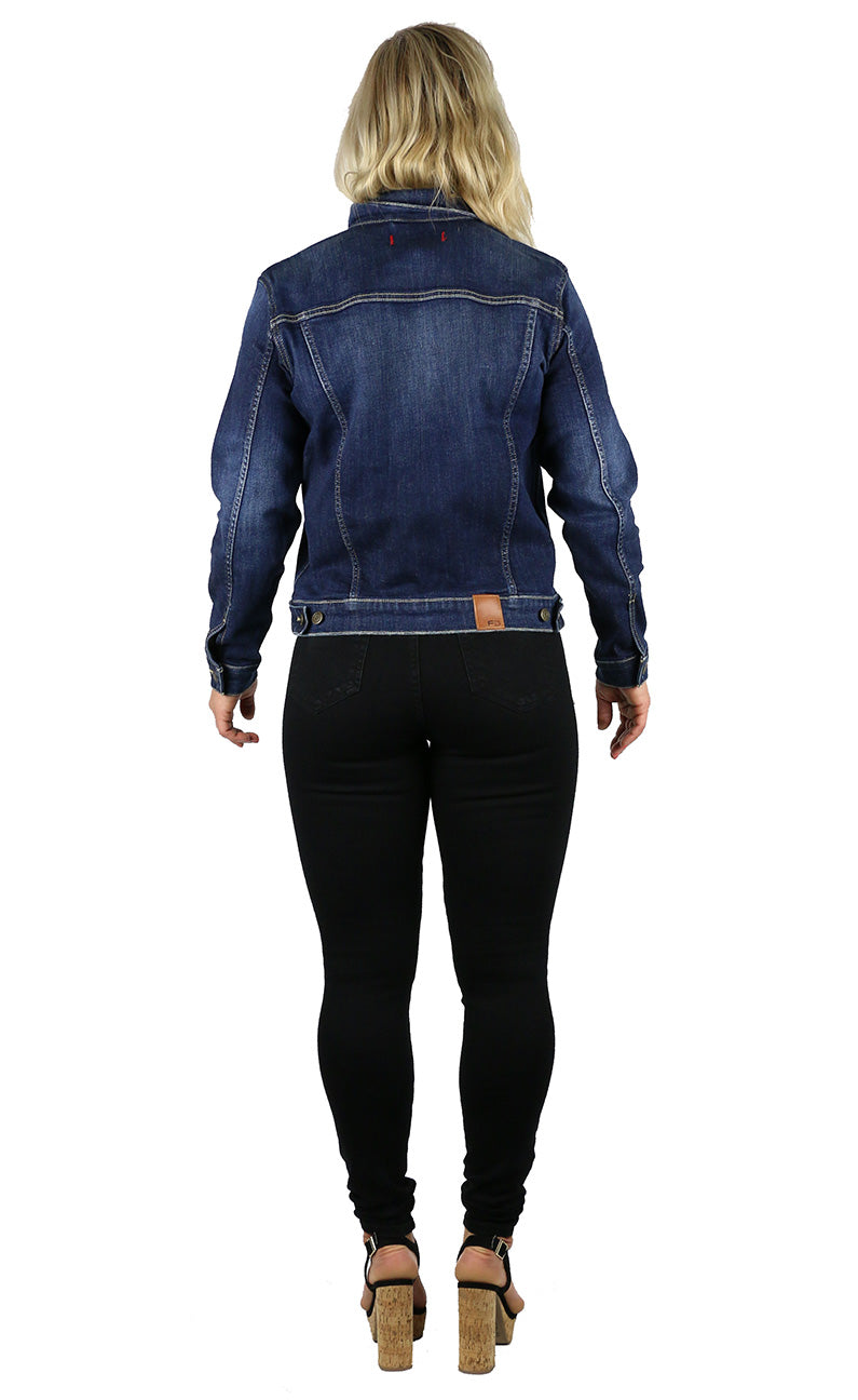 Halie Denim Jacket Dark Wash